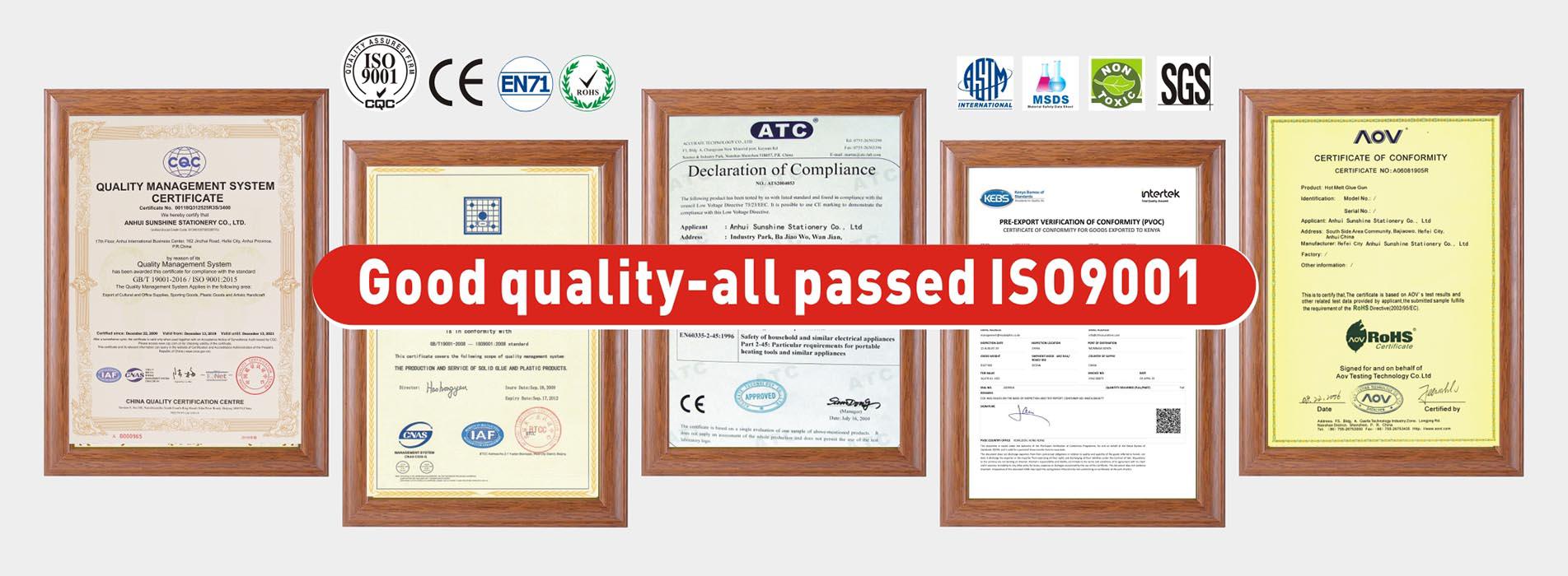 شهادة فوسكا ISO9001