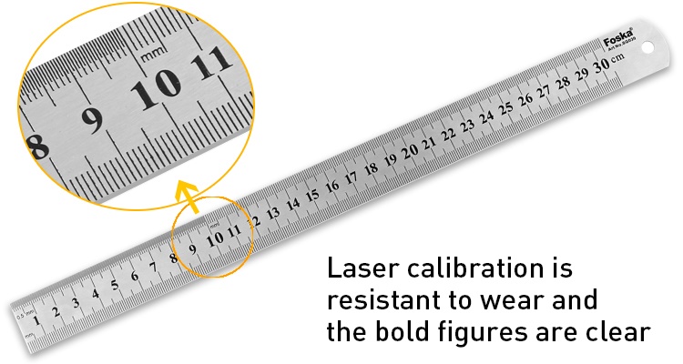 Stainless Steel Ruler with Clearly Gradations