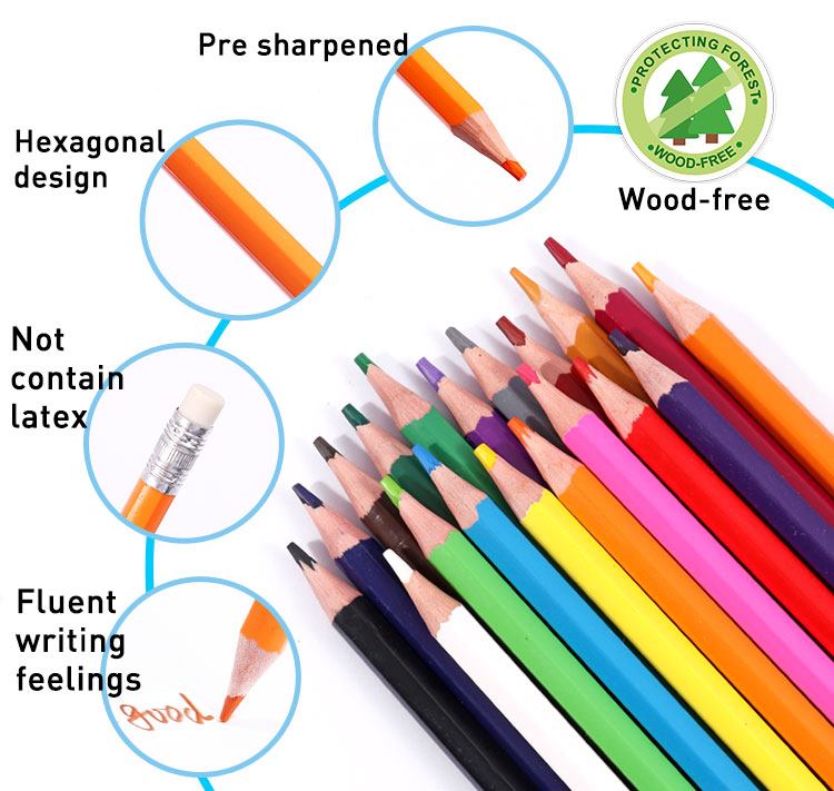 plastic color pencil