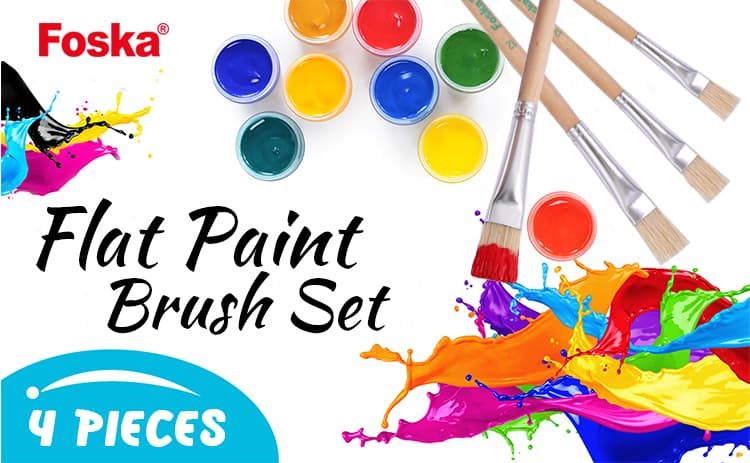  Artist Flat Paint Brushes