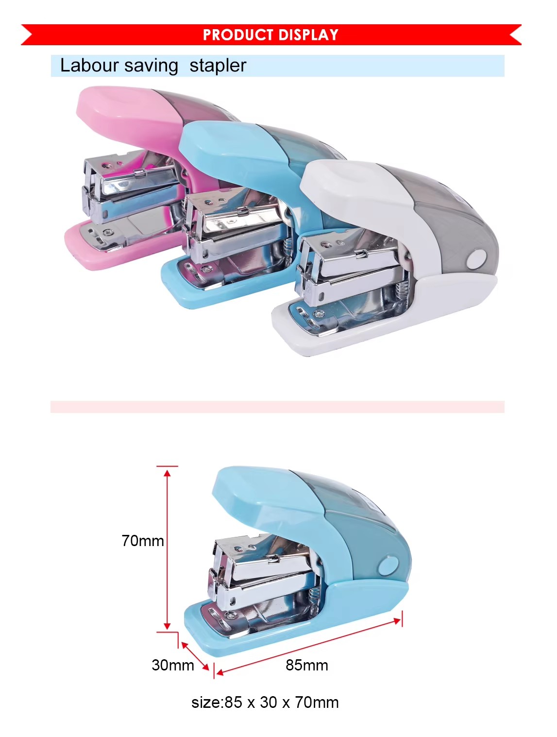 24/6 26/6 labour saving stapler