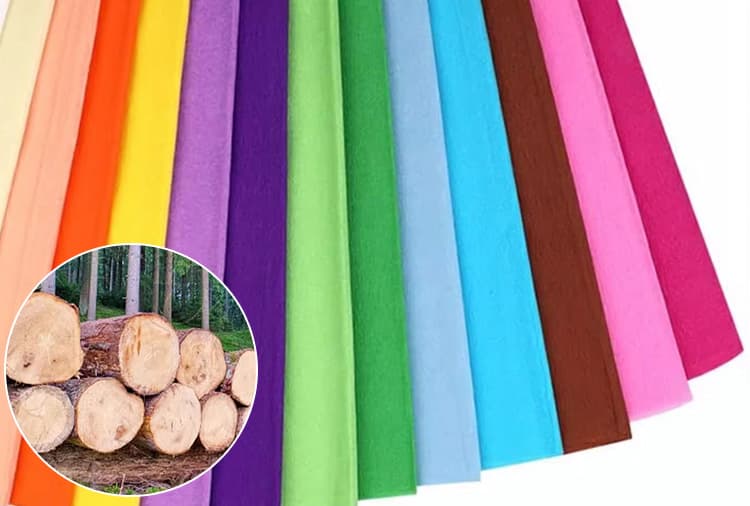 natural crepe paper