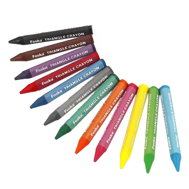 Colorful Triangle Wax Crayon