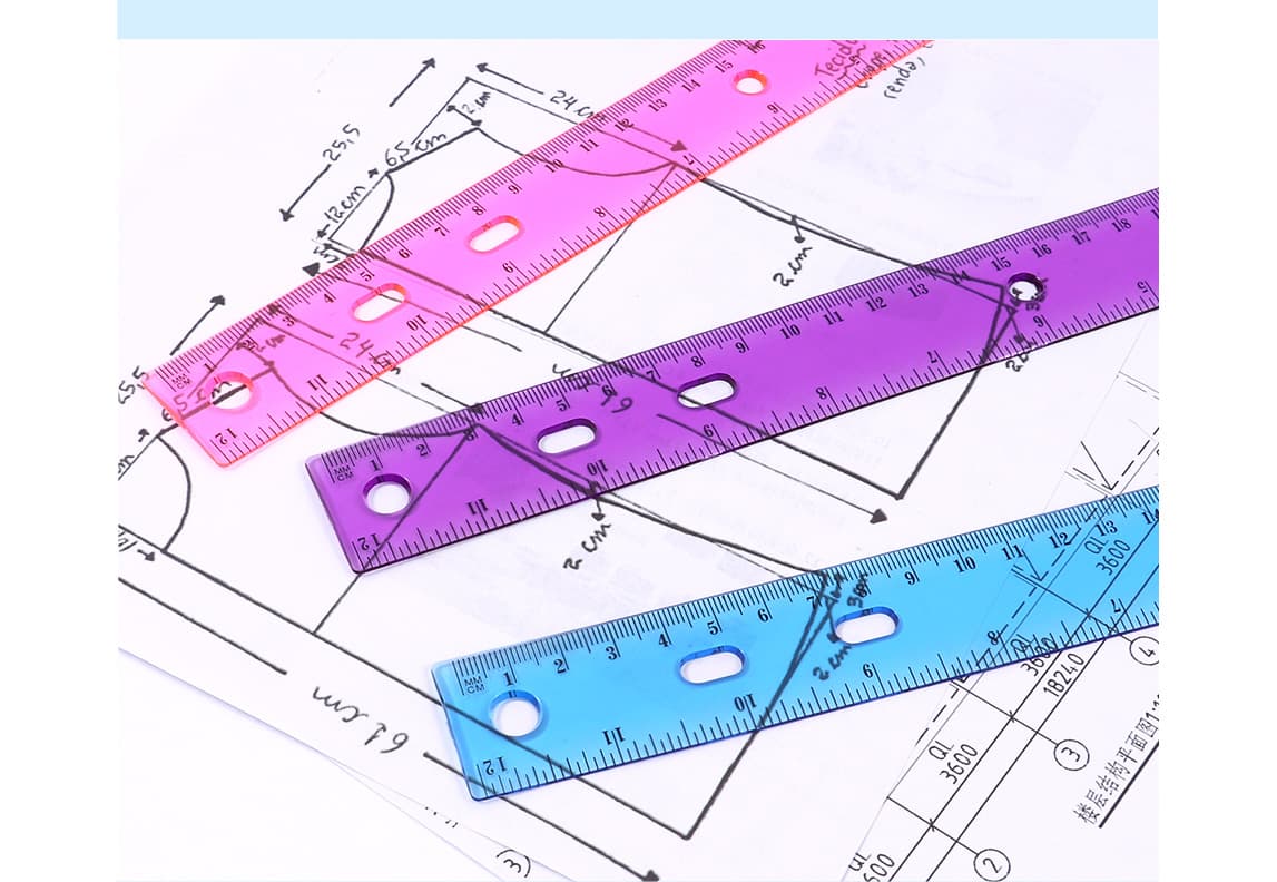 Wide Application Plastic Ruler