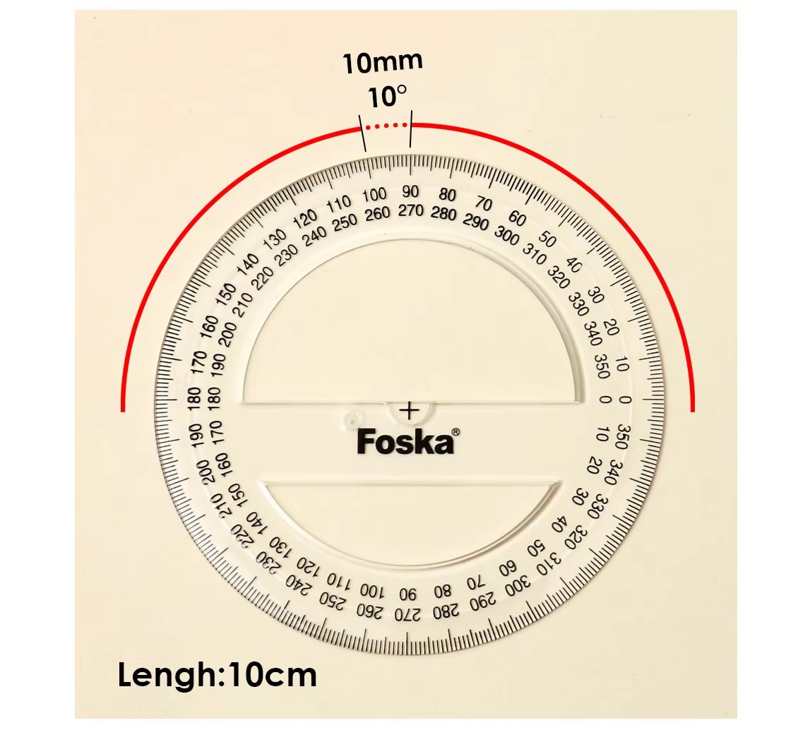 10cm Protractor ruler