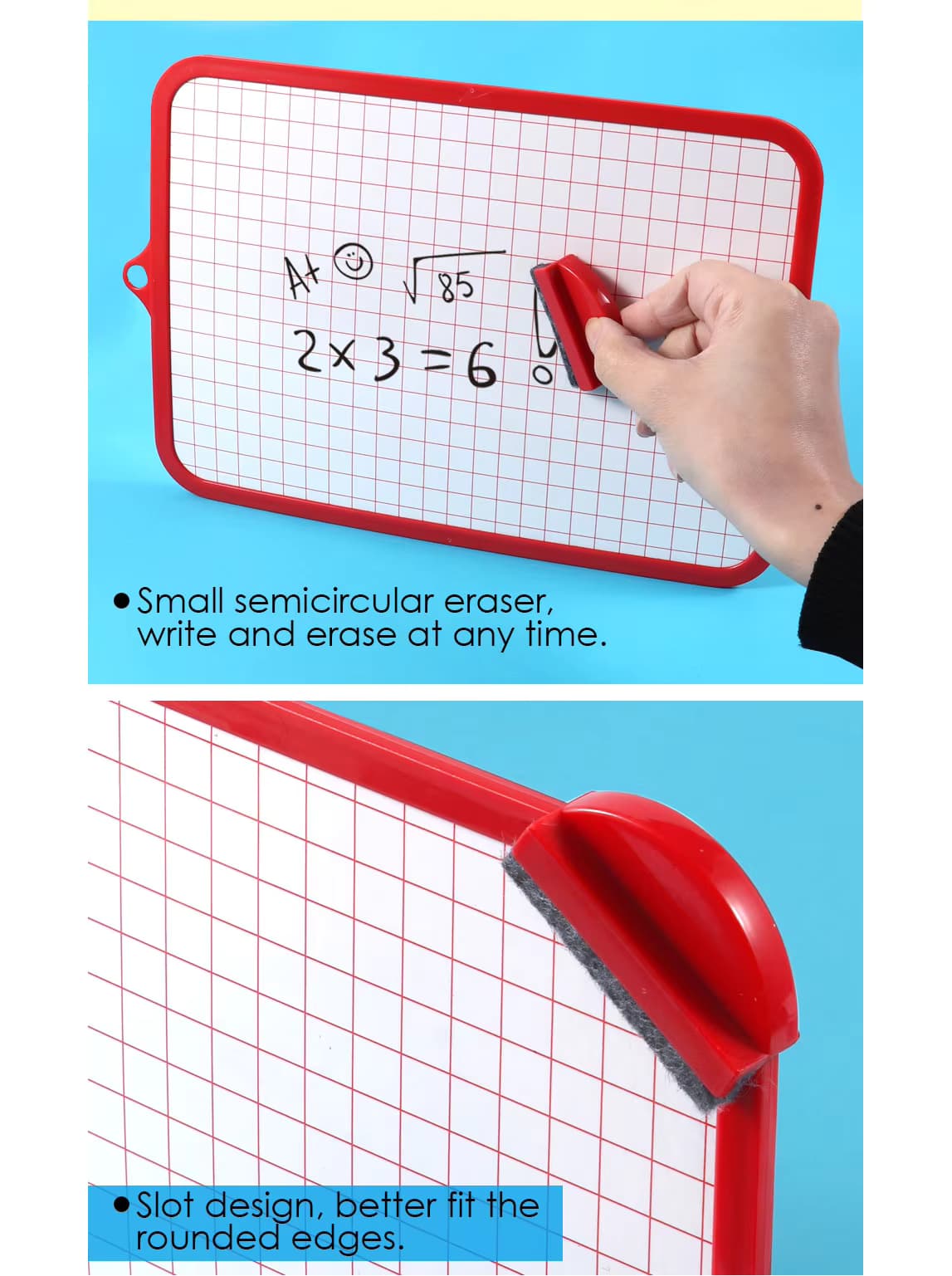 With small eraser