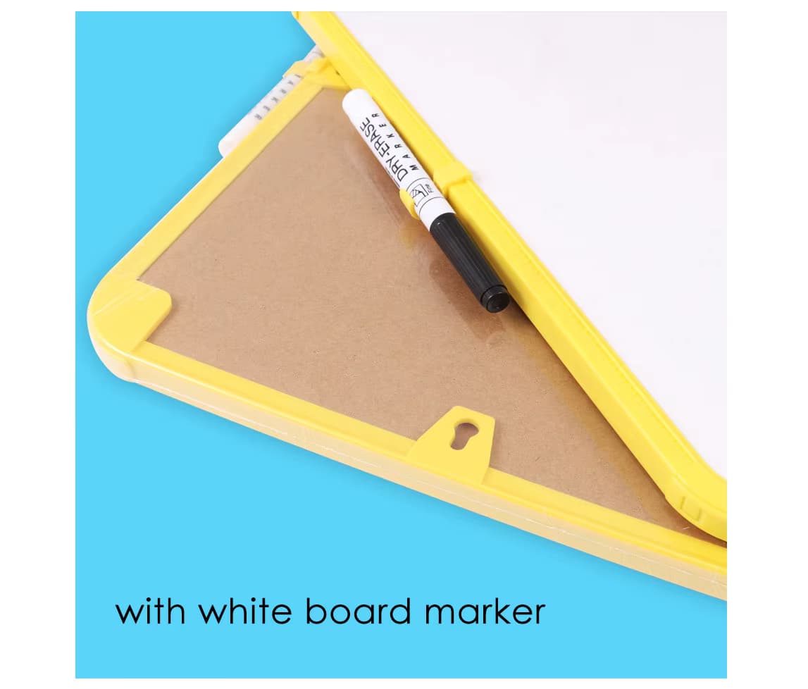 With whiteboard marker