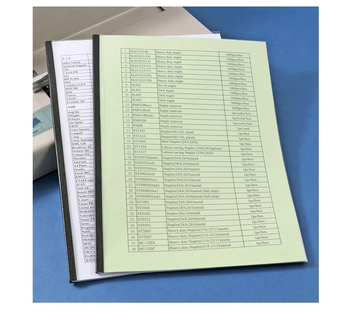 Transparent Thermal Binding Cover