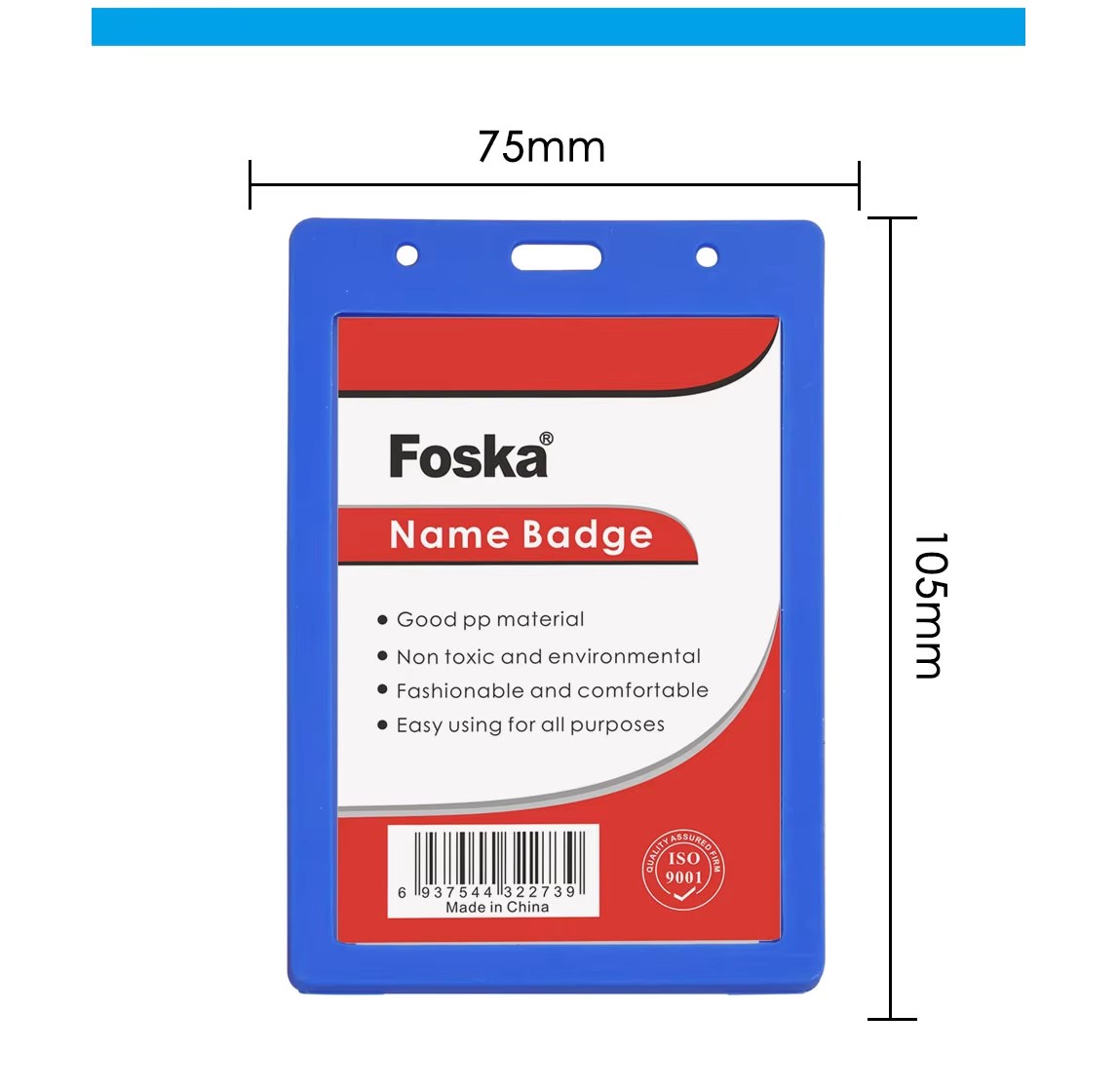 Vertical Style Name Badge