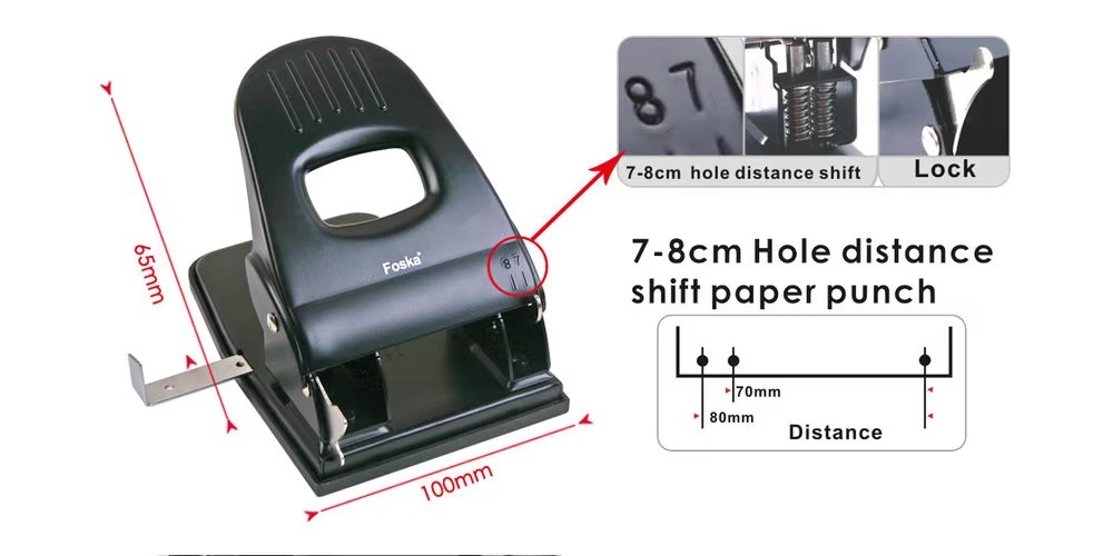 7-8cm adjustable paper punch