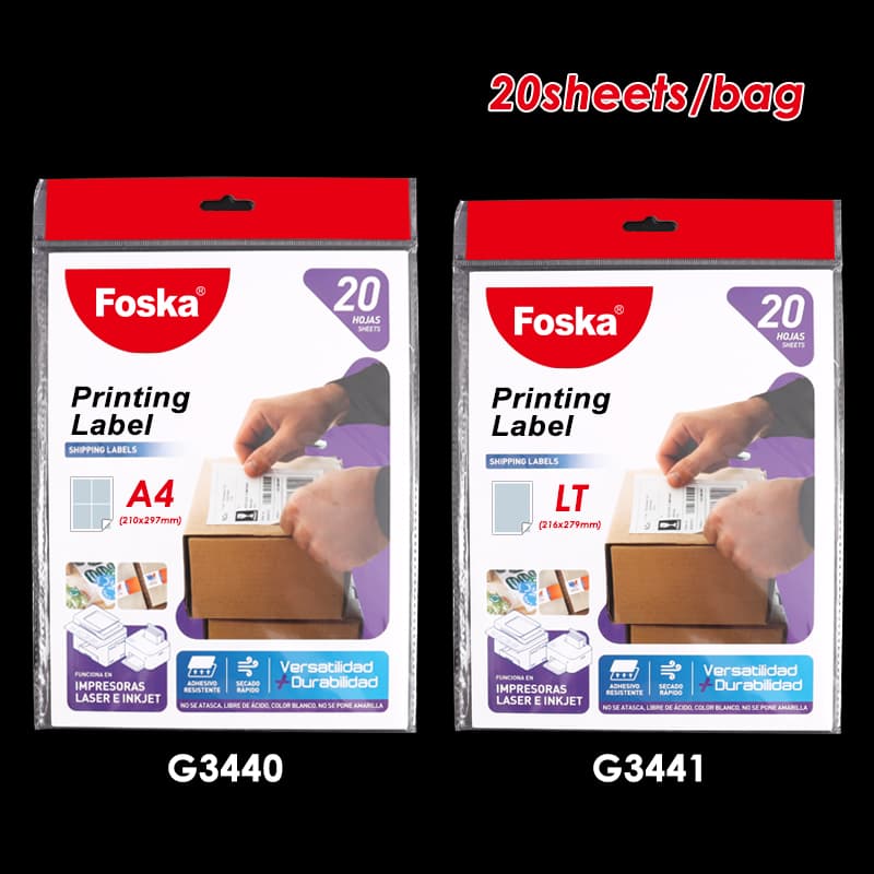 Letter Size Injet Printing Label