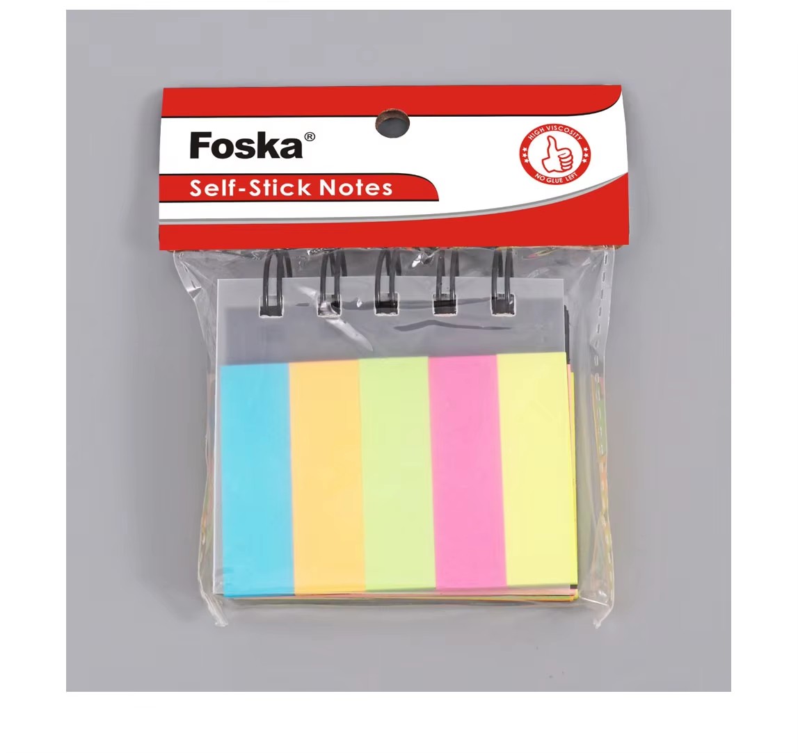 assorted color sticky notes