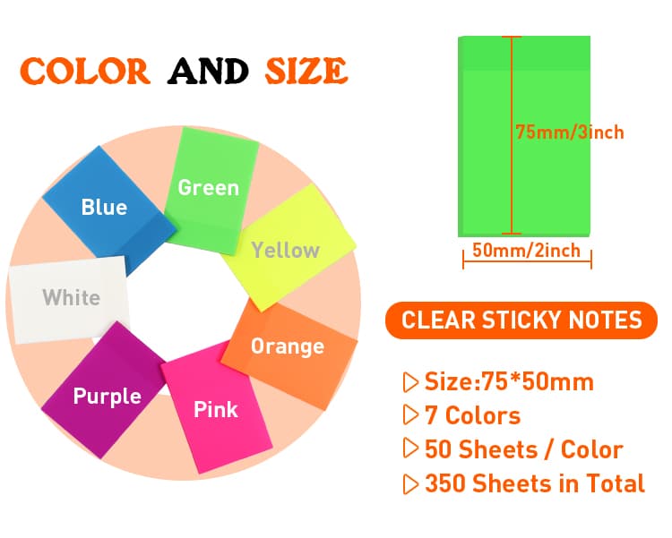 PET Sticky Notes for Students