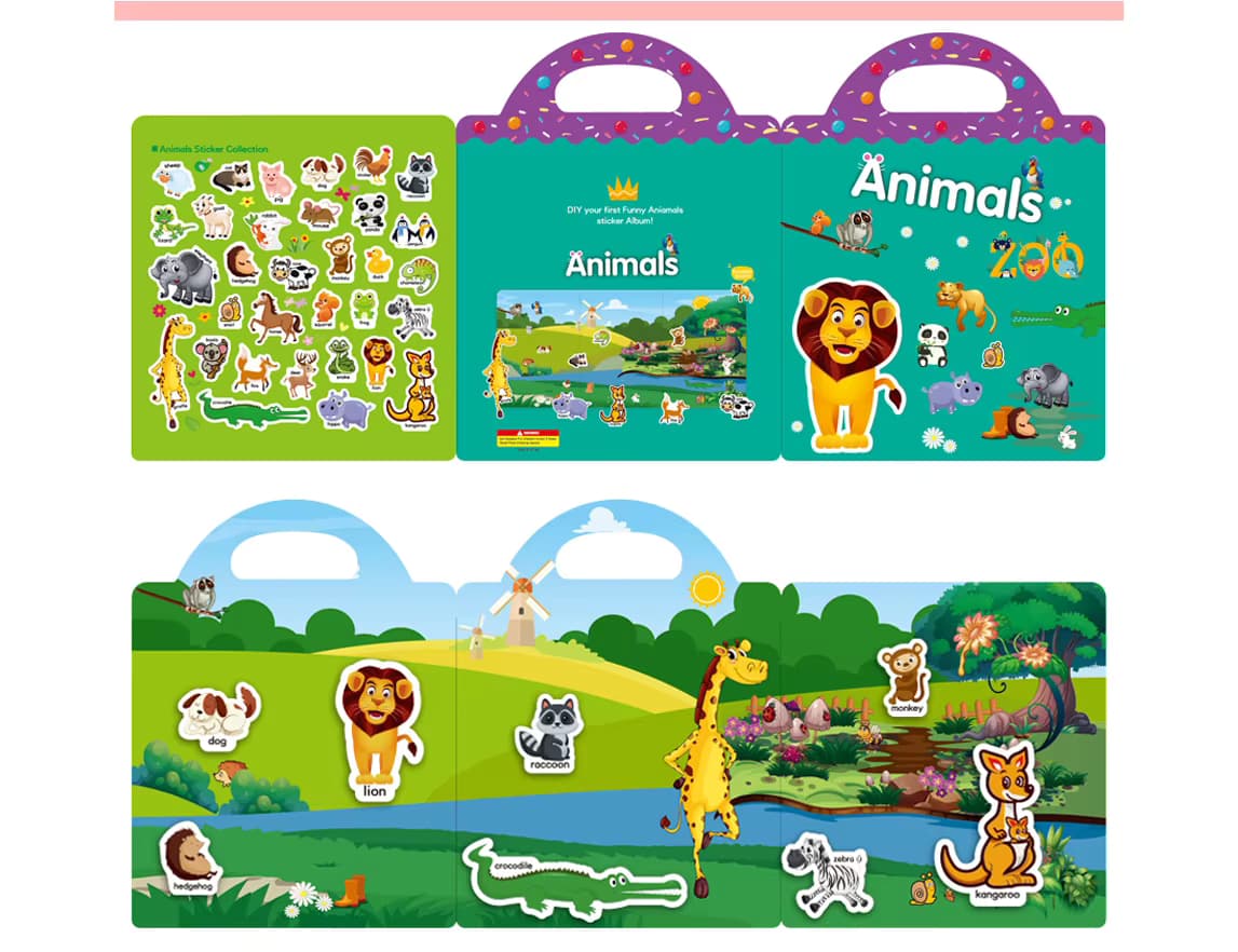 Puzzle sticker book 