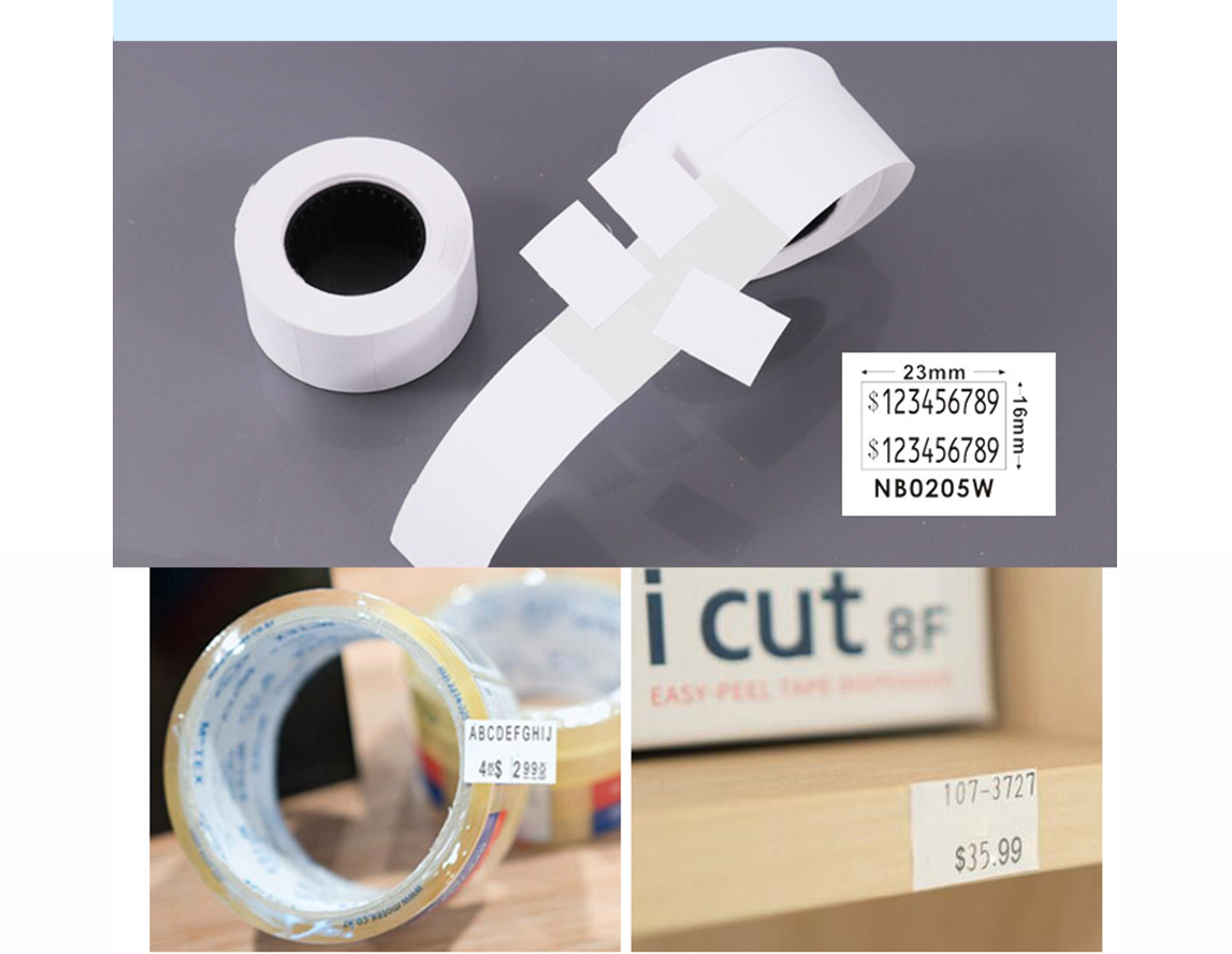 self-adhesive price label
