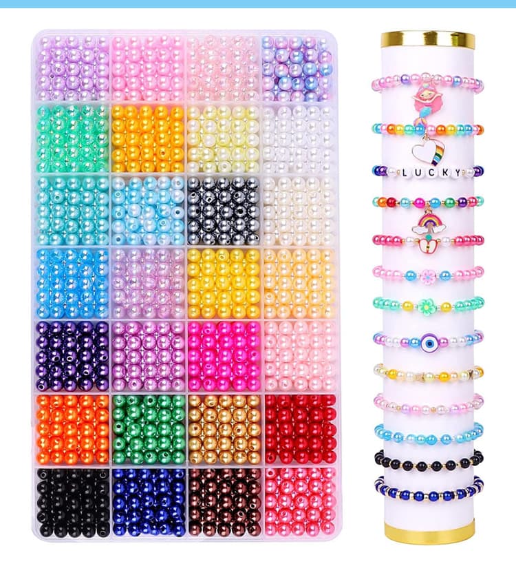 Beads with Safety Scissors