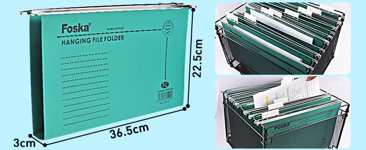 Paper Hanging File with Plastic Index