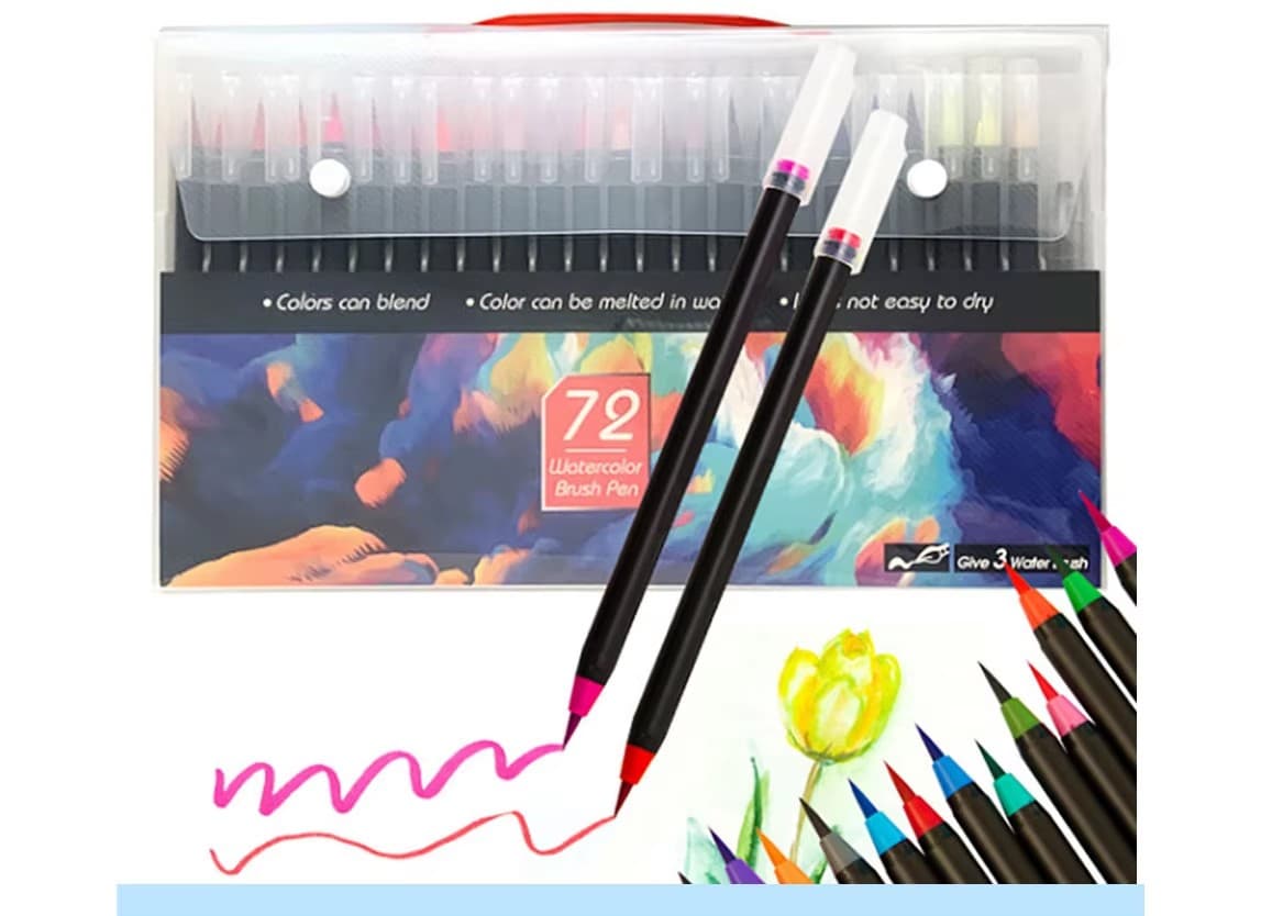 water color brush pens for art