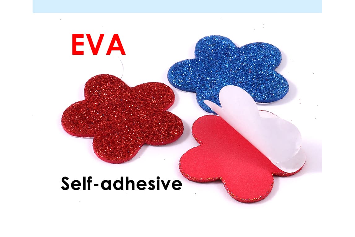  EVA Foam Bright Glitter Stickers
