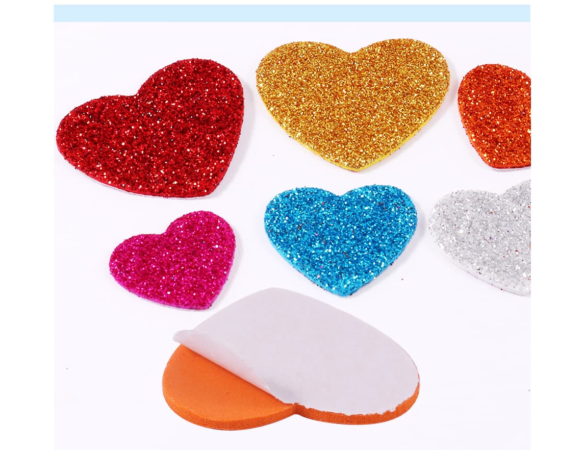 FOSKA Glitter EVA Foam Stickers