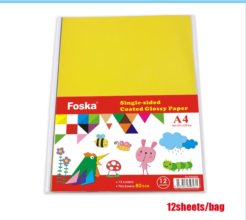 Colorful Single-sided Coated Glossy Paper