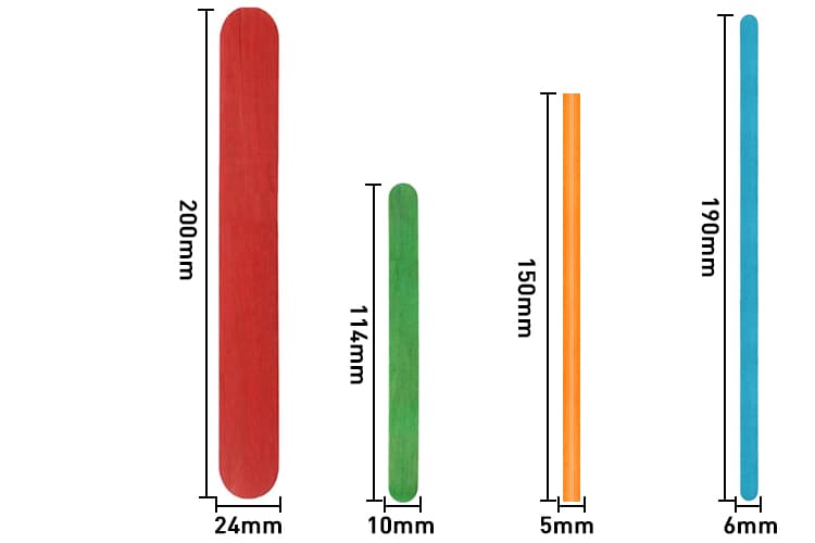 Different Size Wooden Stick Different Size Wooden Stick