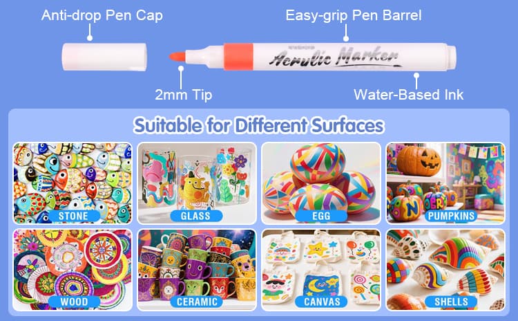 Quick Drying Acrylic Markers