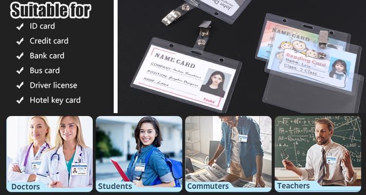 Clear PVC Name Badge