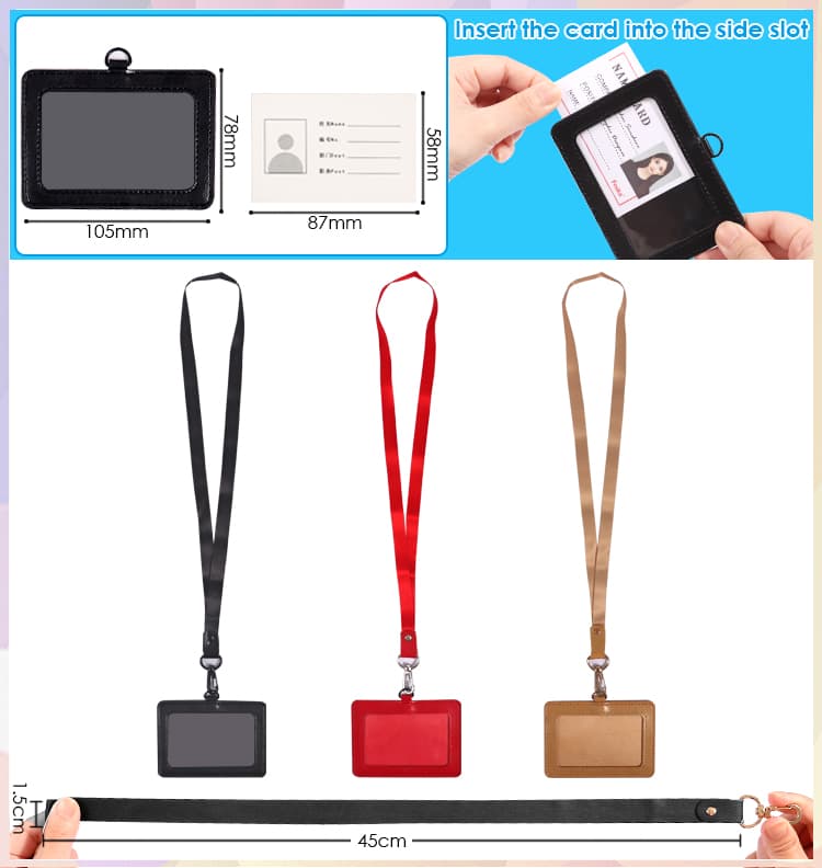 Foska PU Badge Holder