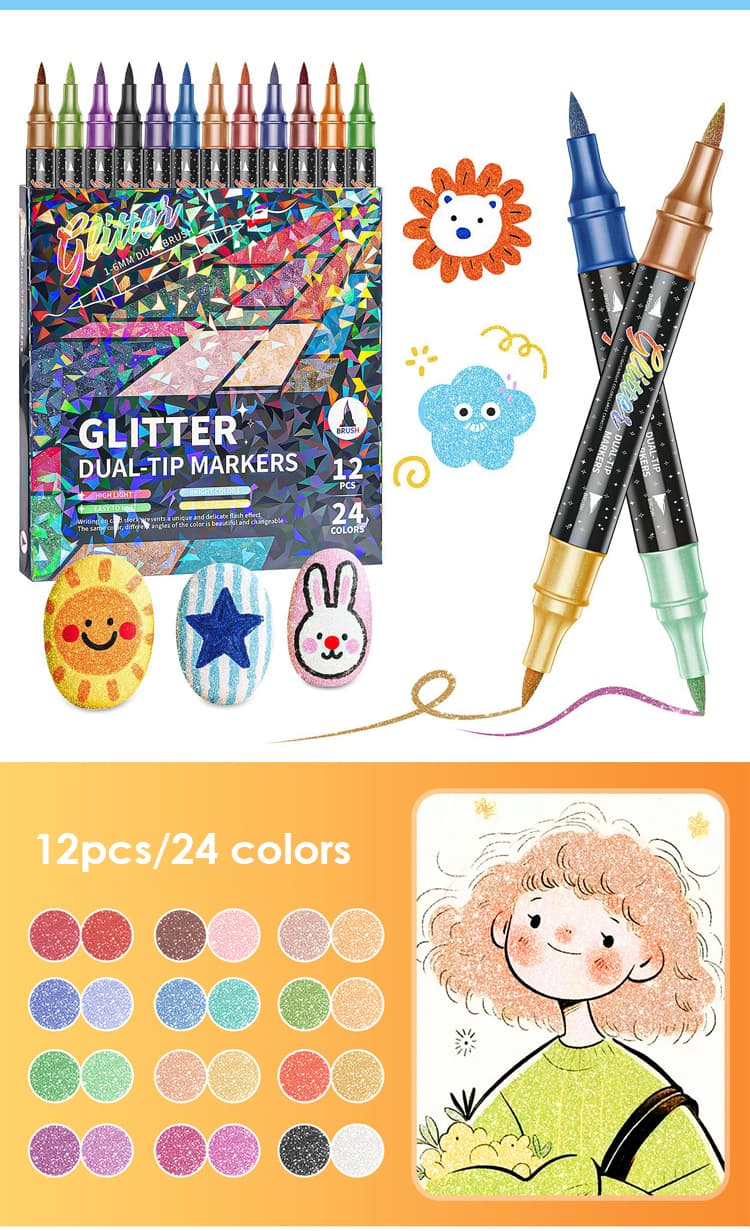 12colors Dual-tip Marker