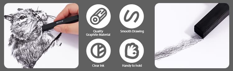 Durable Compressed Charcoal Stick