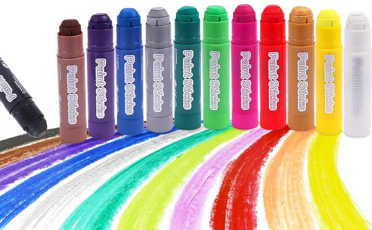 6 Colors Paint Sticks