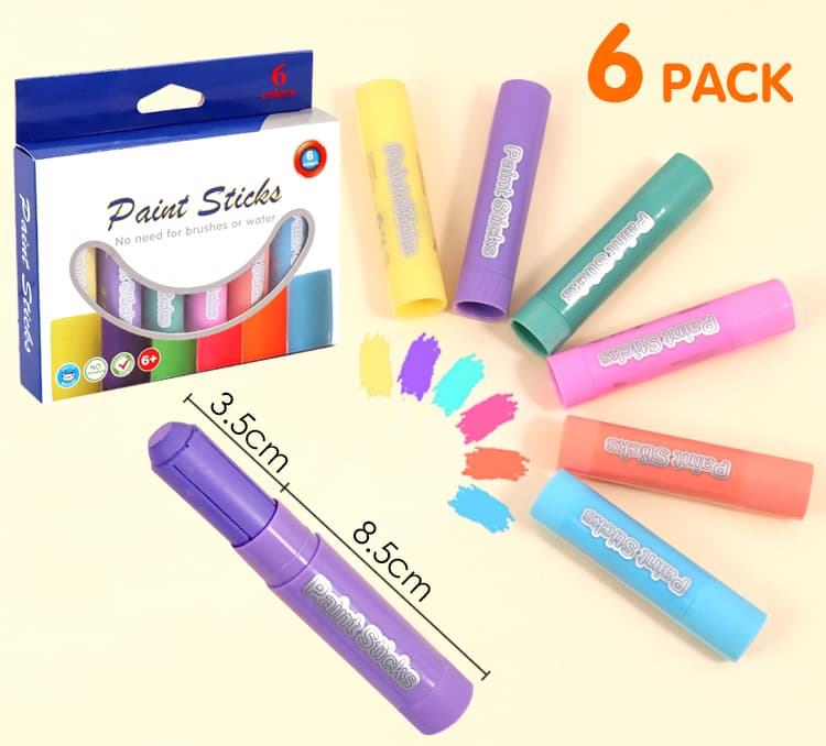 6 colors Paint Sticks
