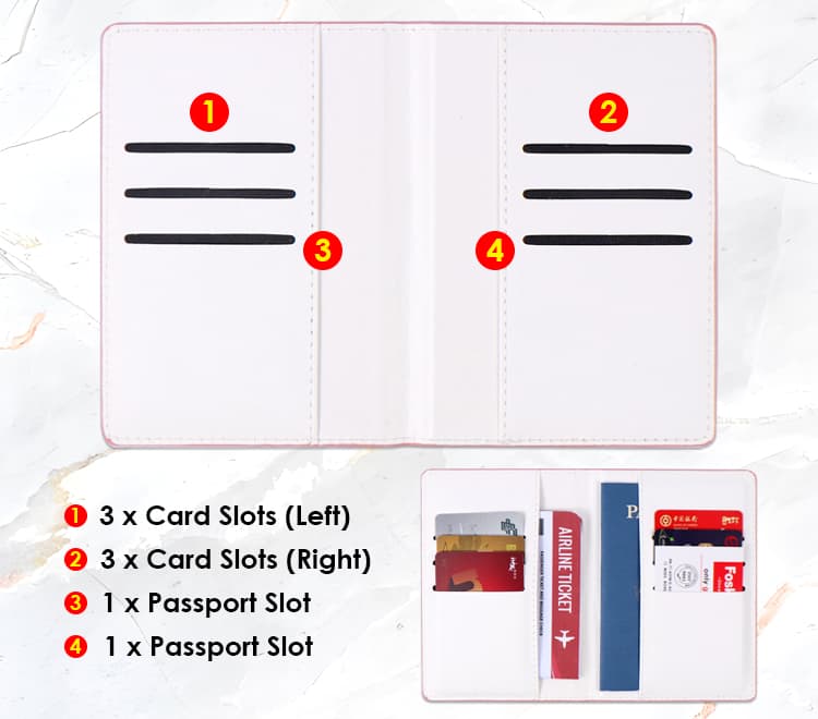 Pu Leather Passport Holder