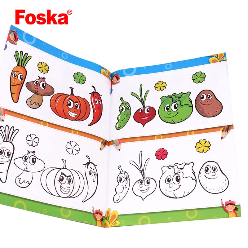 8 pages coloring book