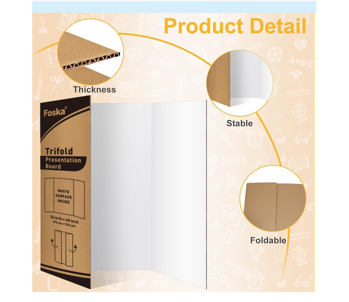 Hard Tri-Fold Poster Boards