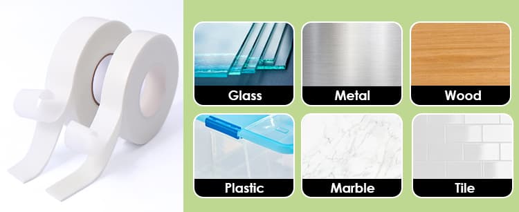 white foam double sided tape
