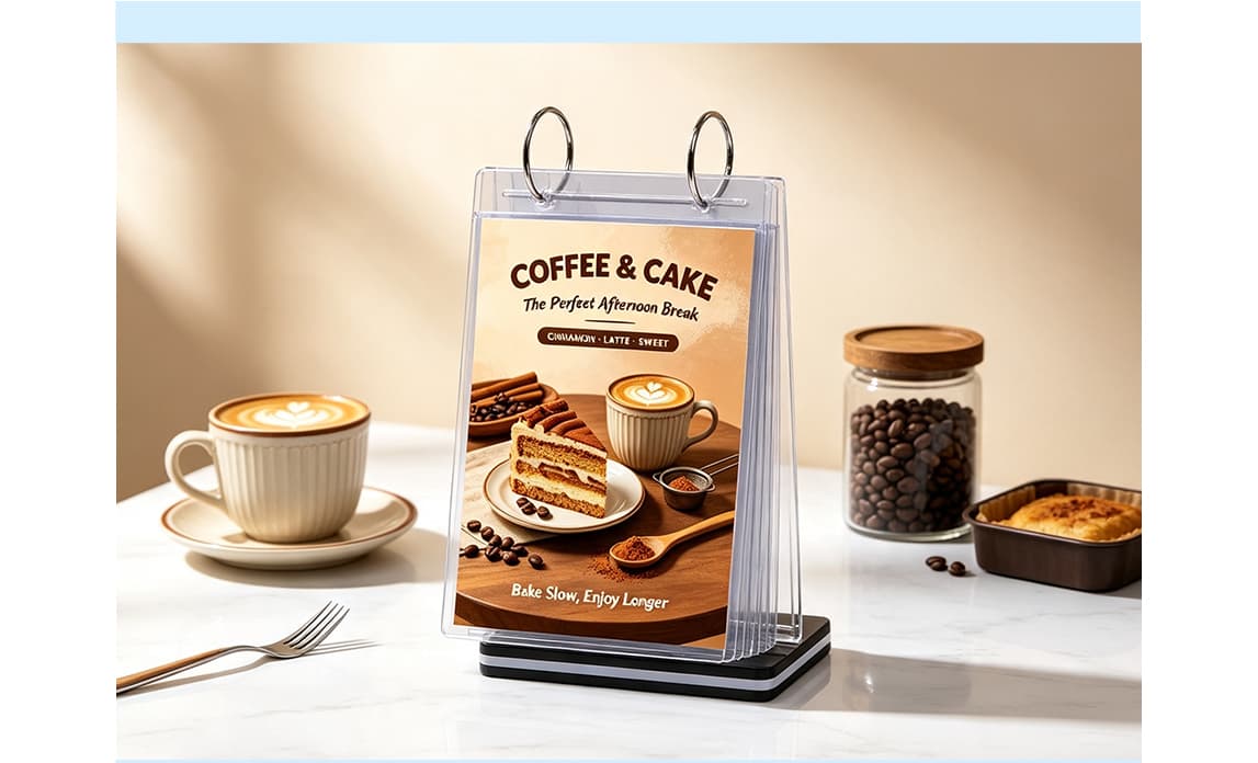High Quality Table Flip Menu Holder High Quality Table Flip Menu Holder